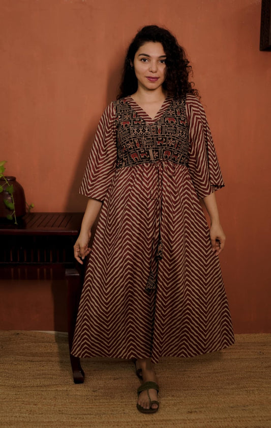 Kafthan Dress (Code-1782 BK)
