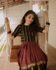 Skirt - Blouse Set (Code-1852 BK)
