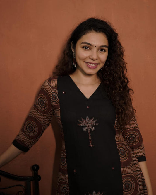 Designer Kurthi (Code - 1802 BK)