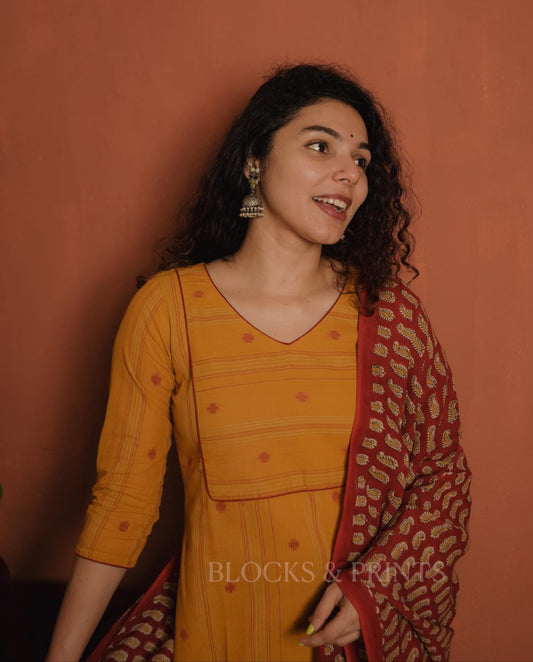 Designer Kurthi with Dupatta Set (Code - 1961 BK)