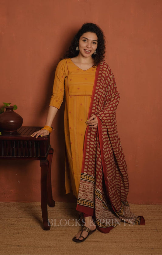 Designer Kurthi with Dupatta Set (Code - 1961 BK)