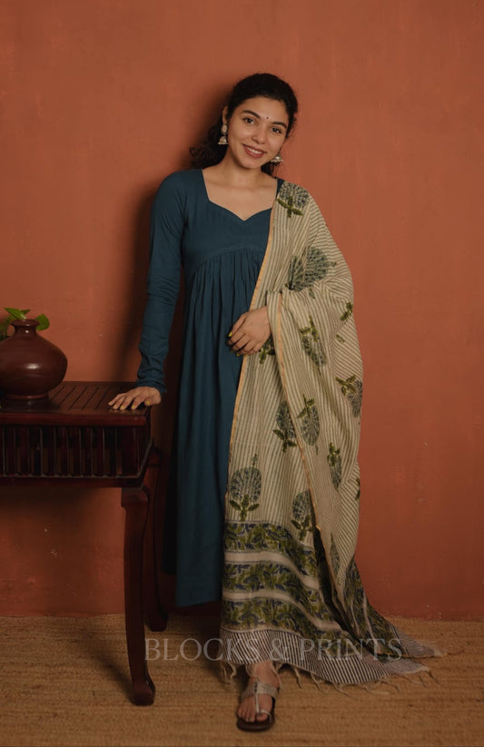 Designer Kurthi & Dupatta Set (Code - 1954 bk)