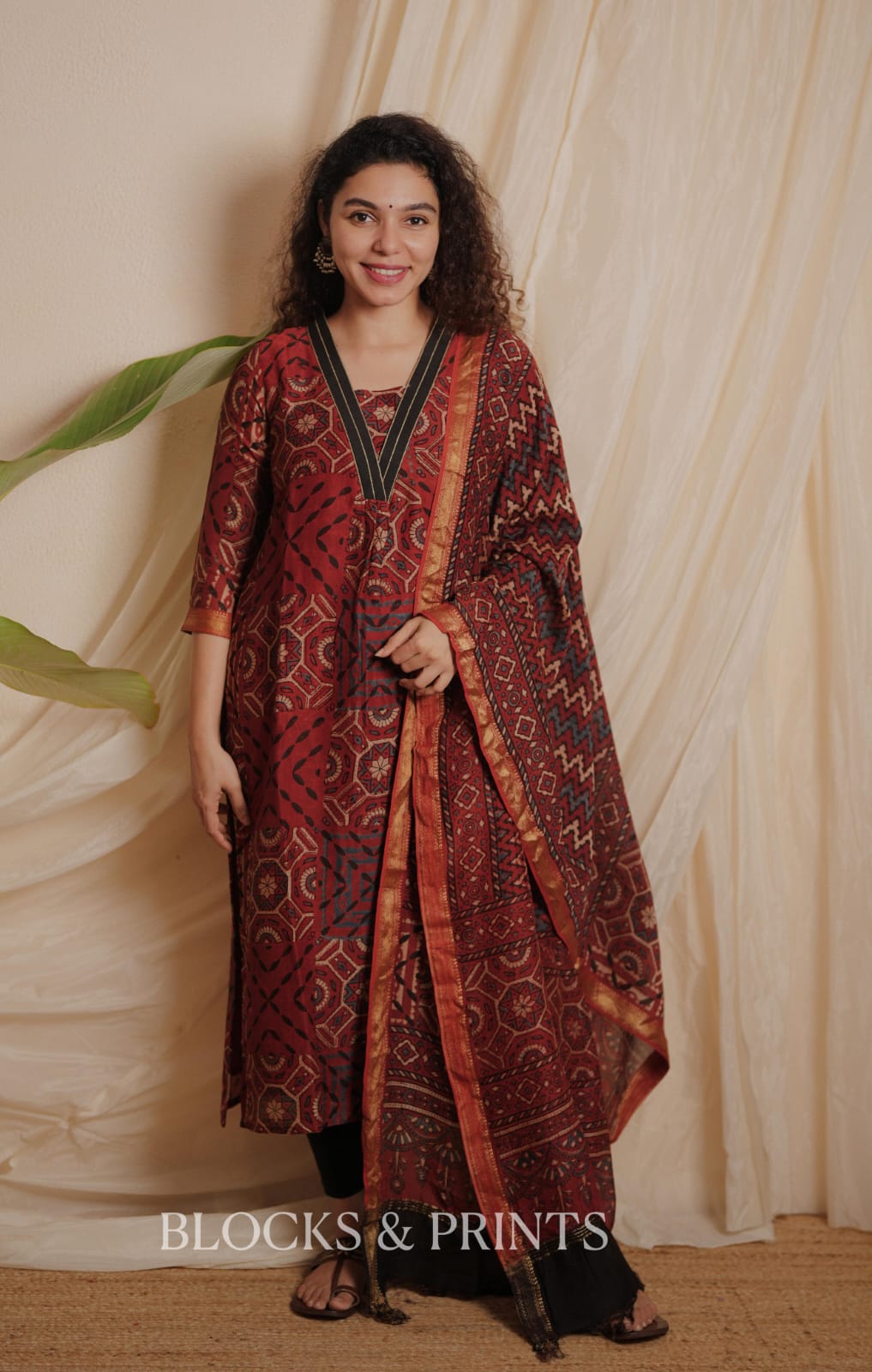 Designer Kurthi Dupatta Set (Code -1998 BK)