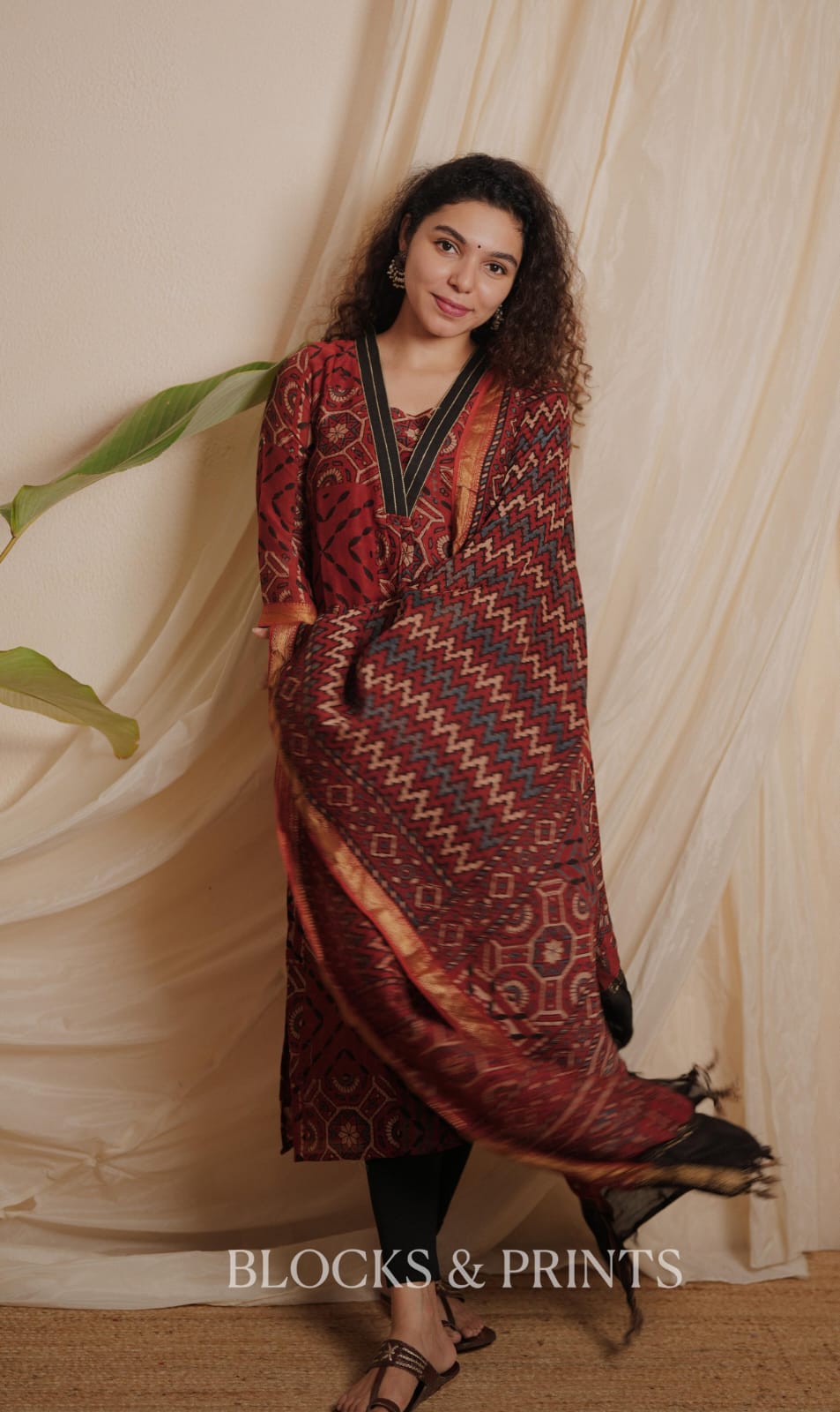 Designer Kurthi Dupatta Set (Code -1998 BK)