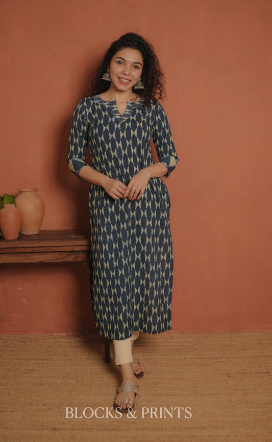 Designer Kurthi (Code - 2058 BK)