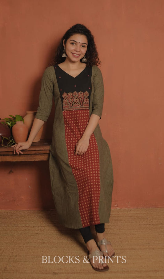 Designer Kurthi (Code - 2068 BK)