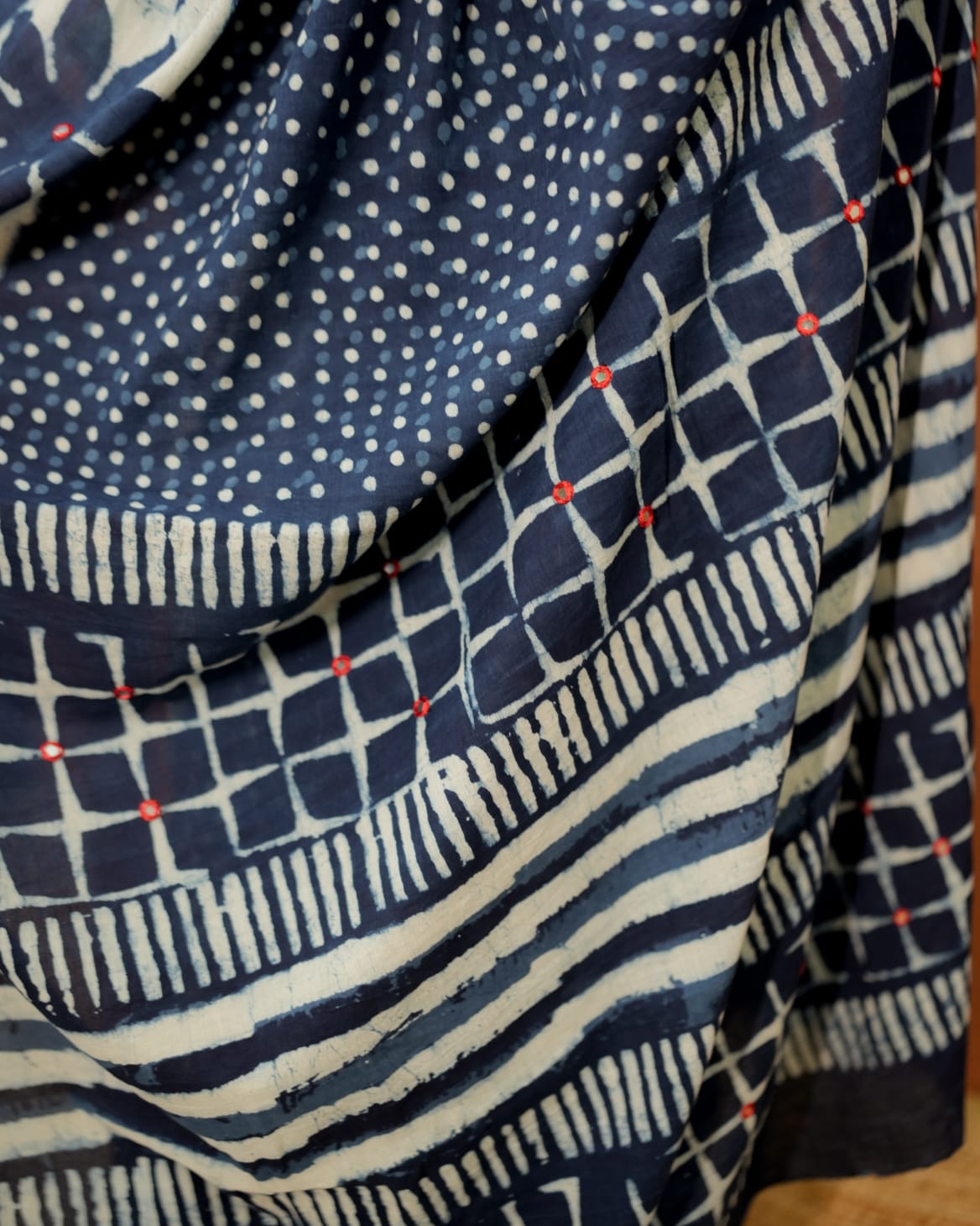 Indigo Cotton Saree(CS 22)