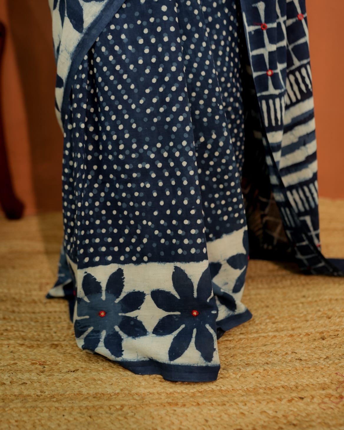 Indigo Cotton Saree(CS 22)
