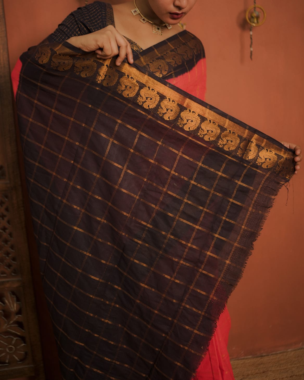Sungudi Cotton Saree (Code - CS 48)
