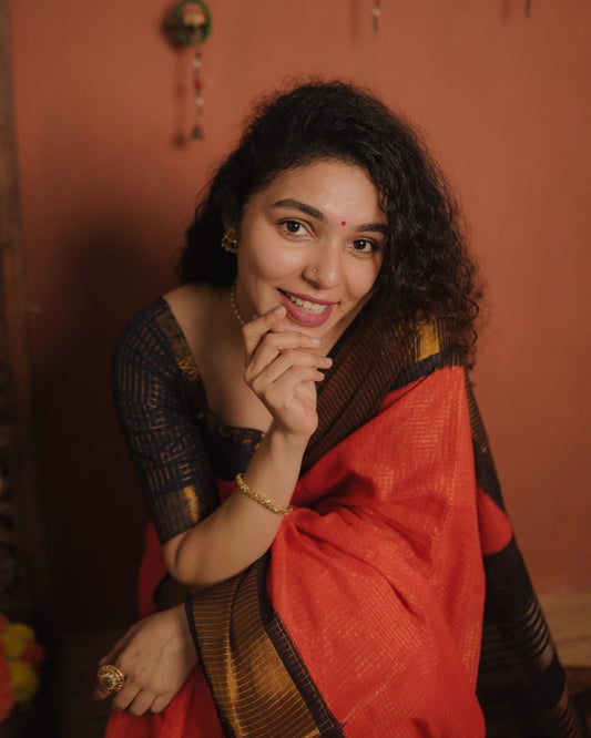 Sungudi Cotton Saree (Code - CS 52)