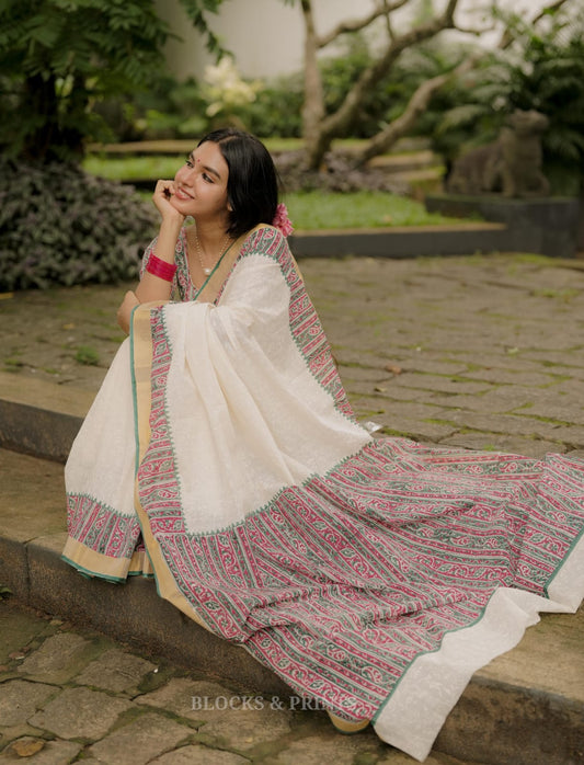 Kerala Cotton Saree - (KS 10)