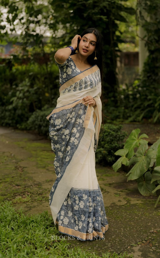 Kerala Cotton Saree (KS 11)