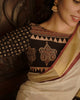 Kerala Saree Readymade Blouse Set (Code - 1848 BK)