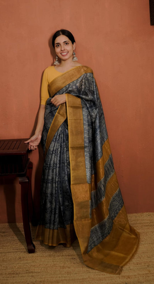 Tussar Silk Saree - (57 SS)