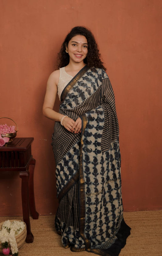 Maheshwari Silk Saree - (58 SS)