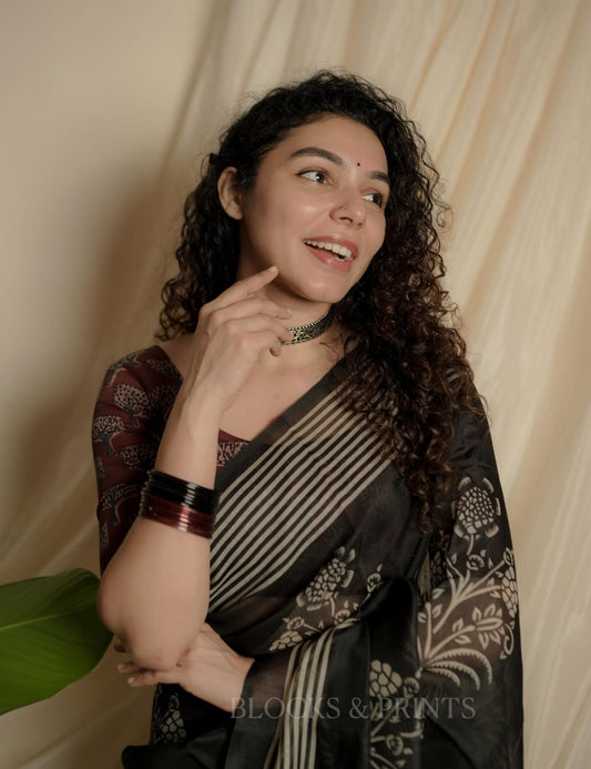 Chanderi Silk Saree (Code - 85 SS)