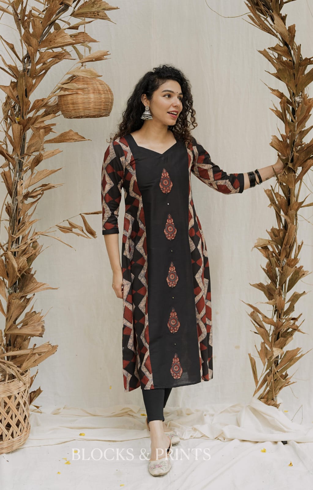 Designer Kurthi (Code - 2074 BK)