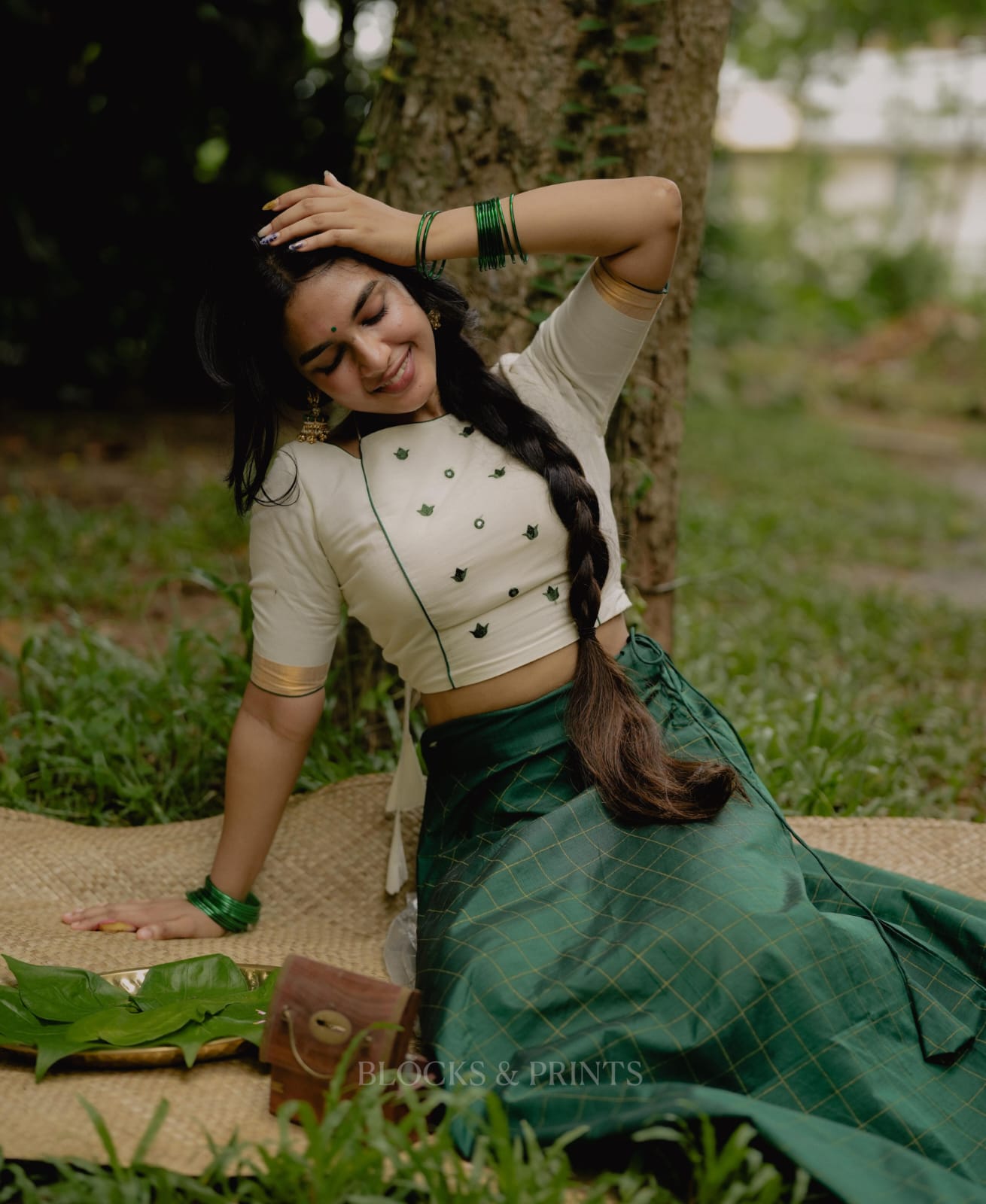Skirt-Blouse Set(Code -2168 BK)