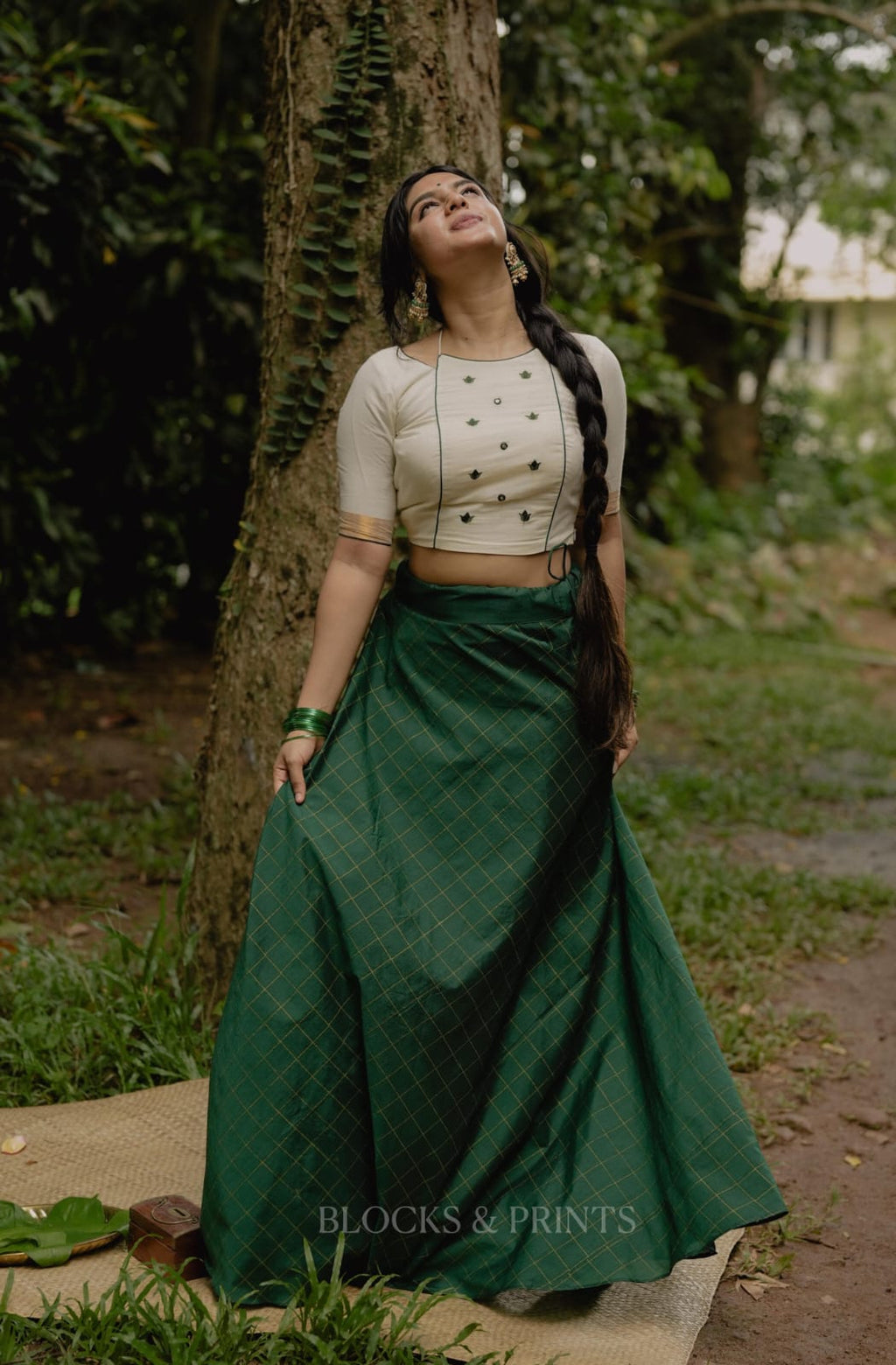Skirt-Blouse Set(Code -2168 BK)