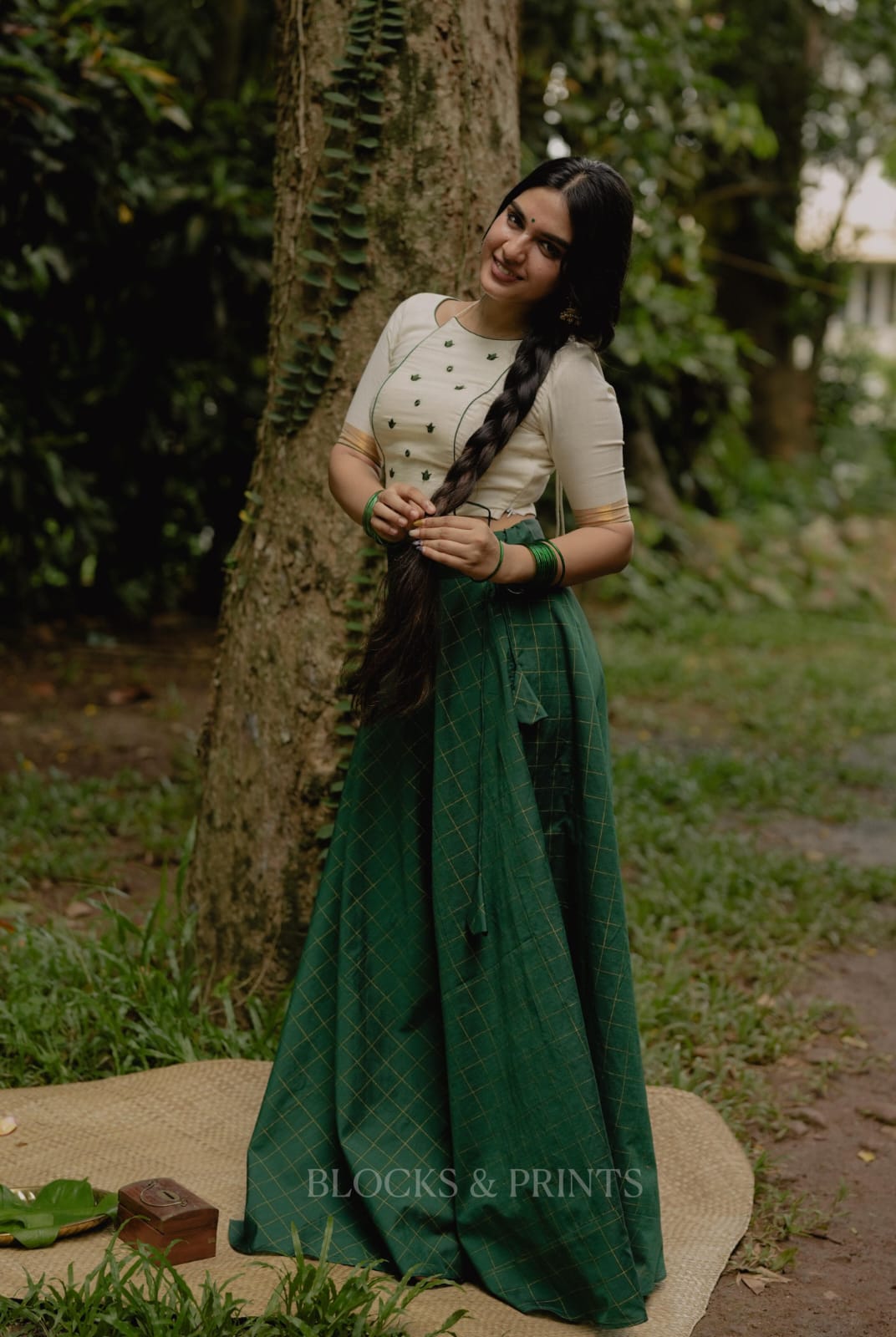 Skirt-Blouse Set(Code -2168 BK)