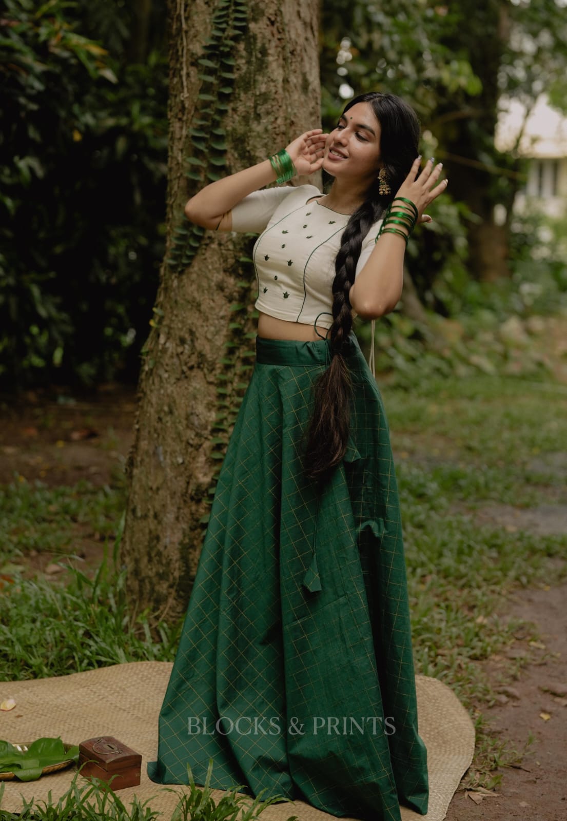 Skirt-Blouse Set(Code -2168 BK)