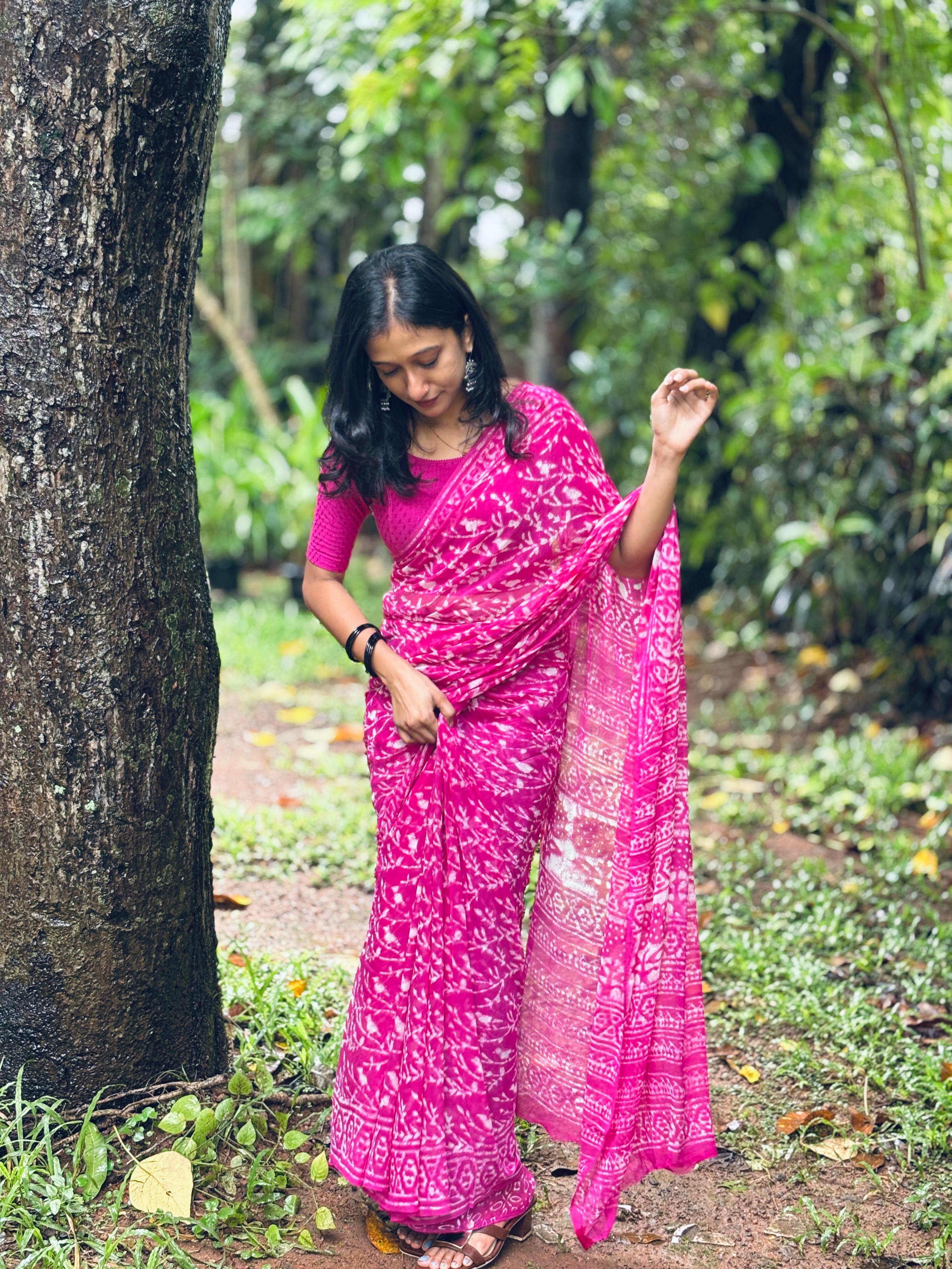 GEORGETTE SAREE -(WS190)