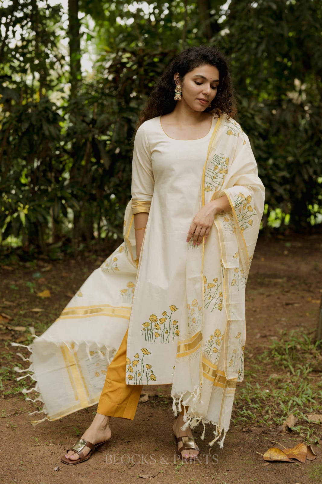 Top, Bottom & Dupatta Set  (Code -2193 BK)