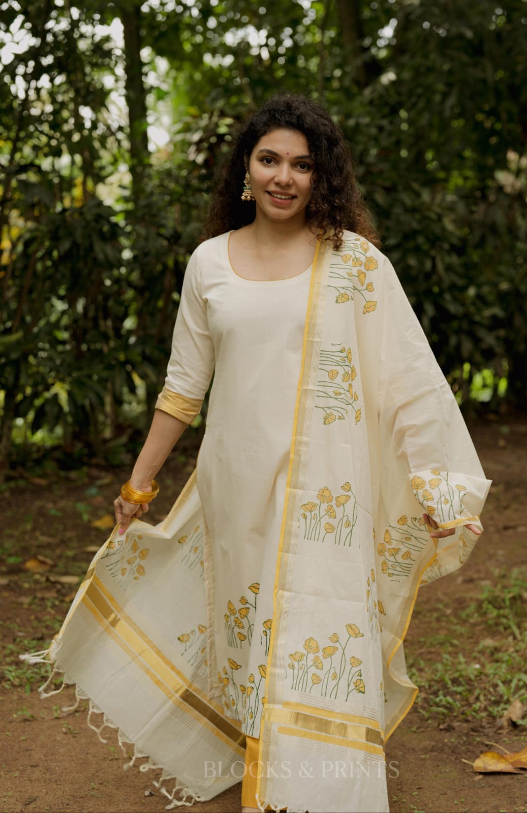 Top, Bottom & Dupatta Set  (Code -2193 BK)