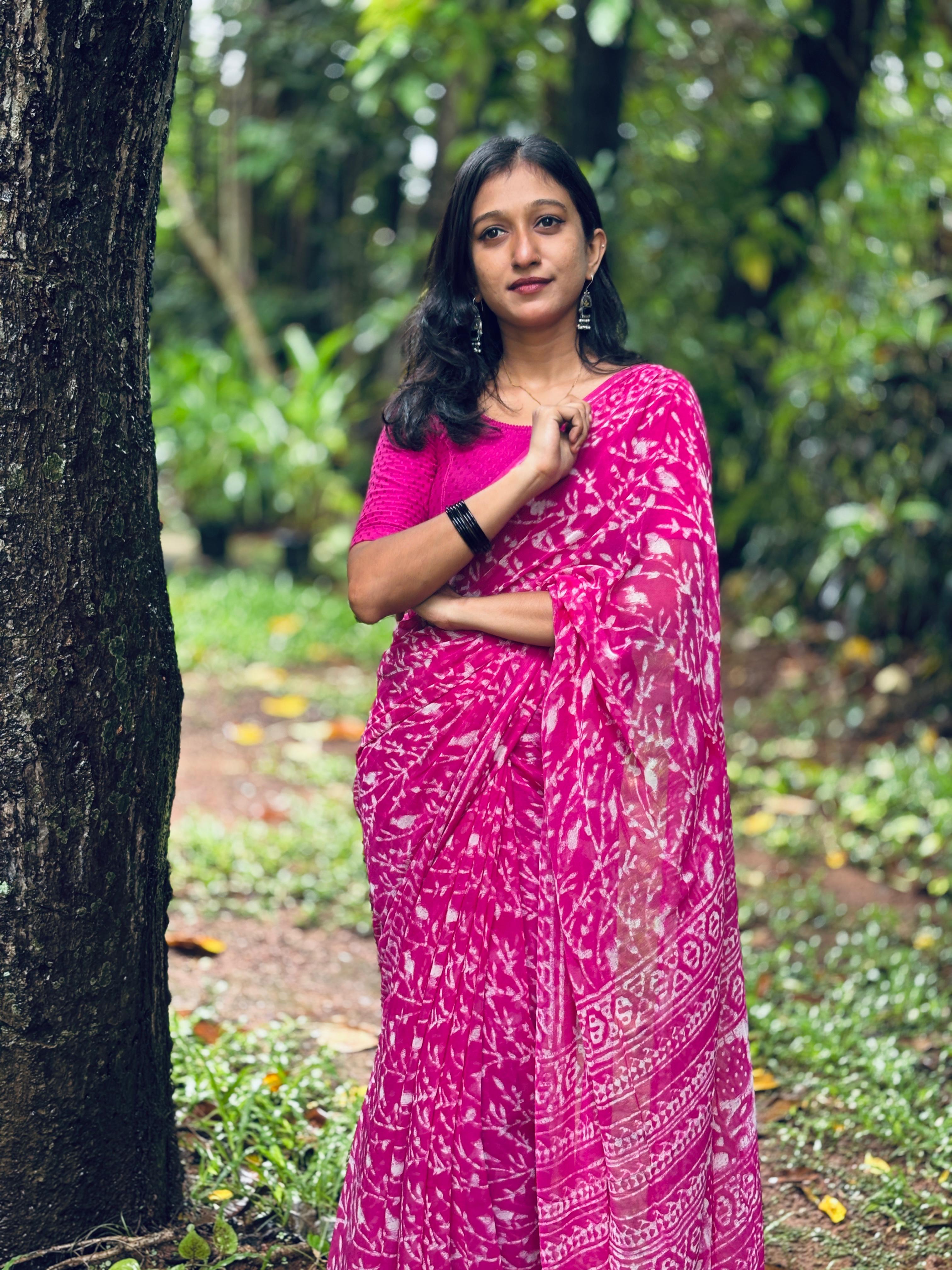 GEORGETTE SAREE -(WS190)