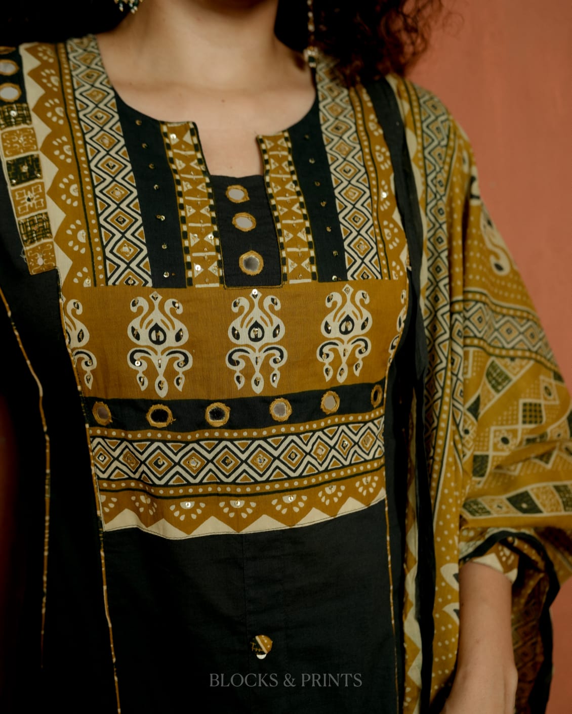 Top, Bottom & Dupatta Set (Code - 2180 BK)