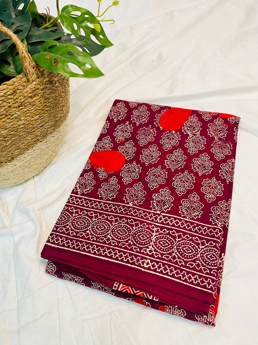 COTTON SAREE -(CS08)