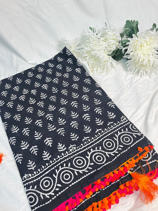 COTTON SAREE -(CS12)