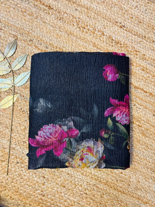 CRUSH SILK SAREE -(KR12)