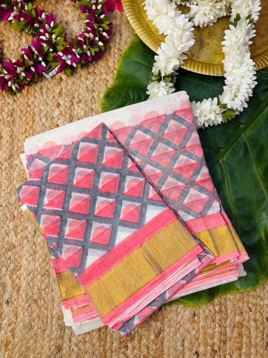 KERALA COTTON SET MUNDU -(KR44)
