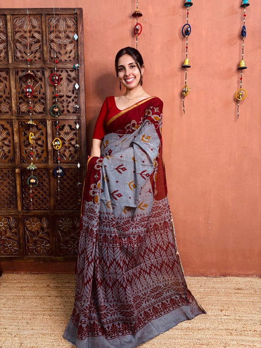 COTTON SAREE -(SG24)