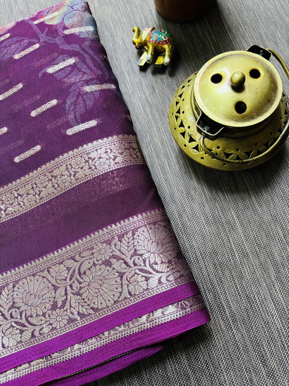 GEORGETTE SAREE  -(WS12)