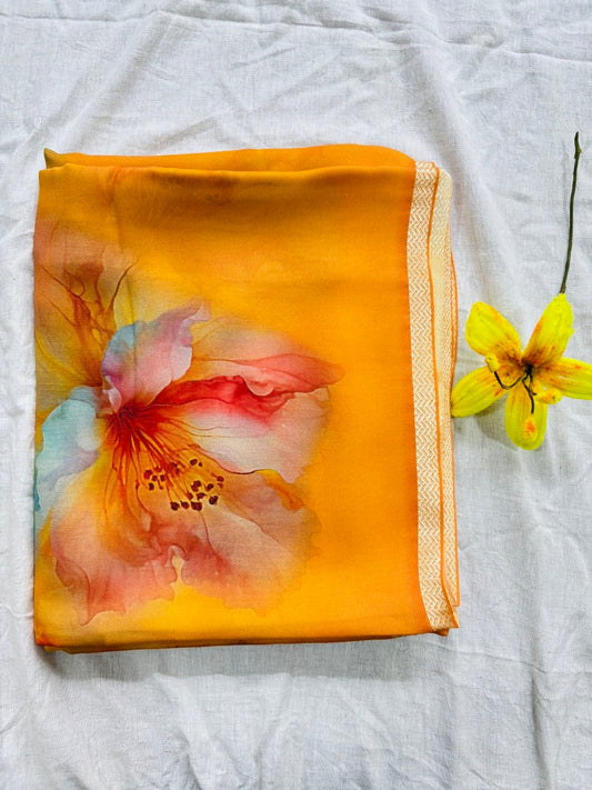 GEORGETTE SAREE-(WS23)