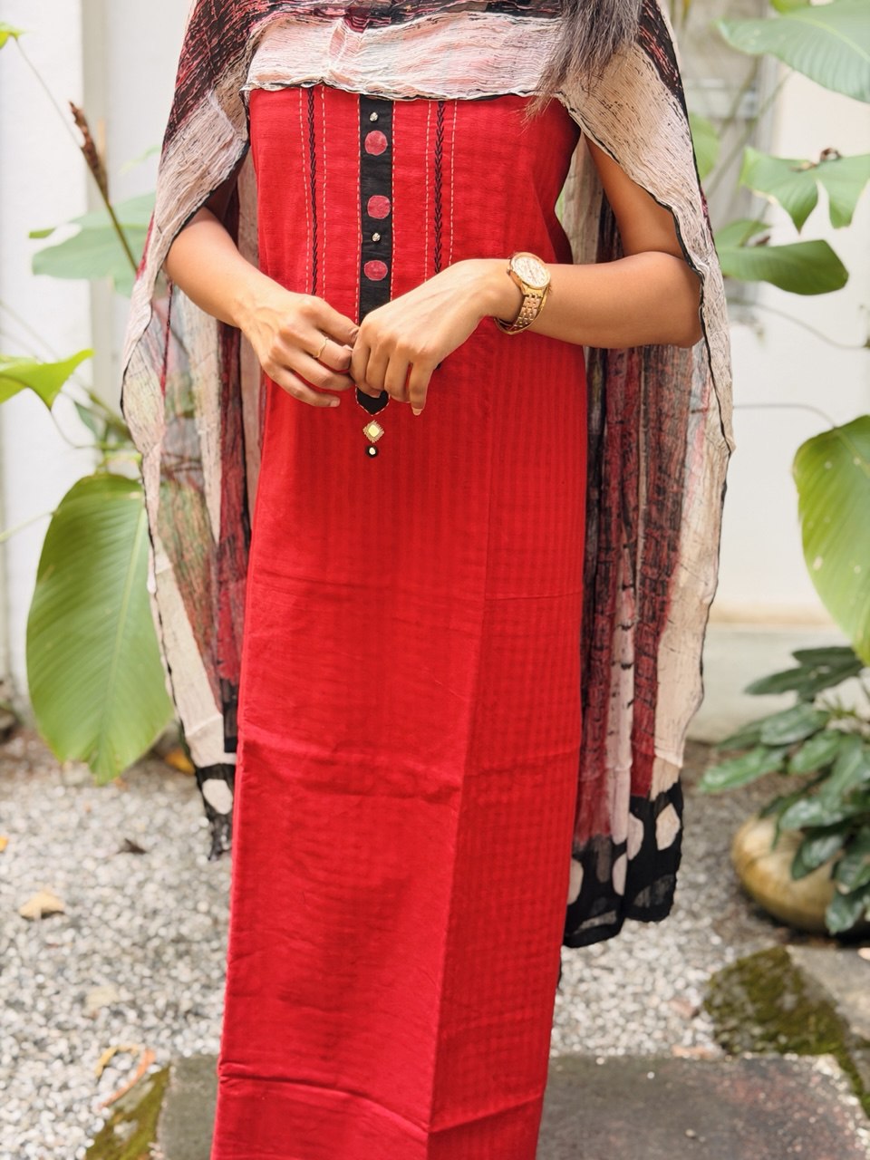 UNSTITCHED SALWAR SET -(WS48)