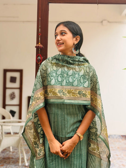 UNSTITCHED SALWAR SET -(WS49)