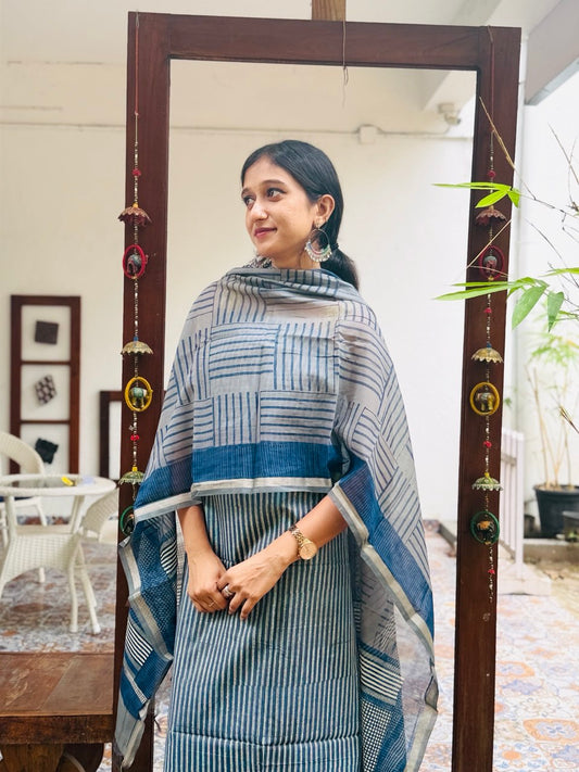 UNSTITCHED SALWAR SET -(WS51)