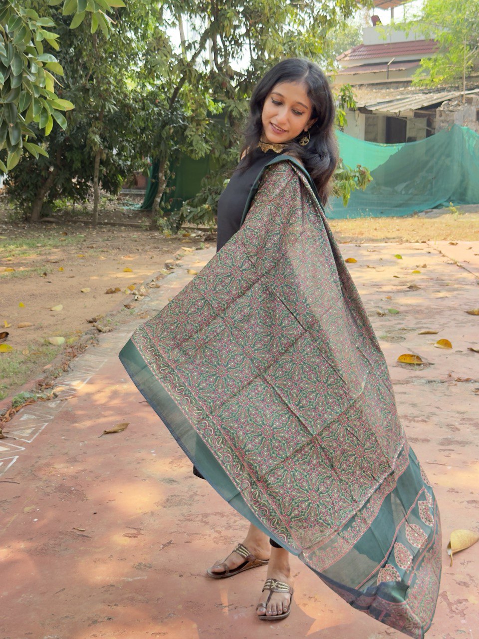 MUSLIN DUPATTA -(WS60)