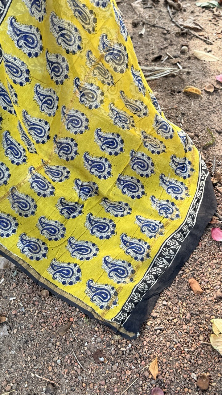 CHANDERI SILK SAREE-(WS64)