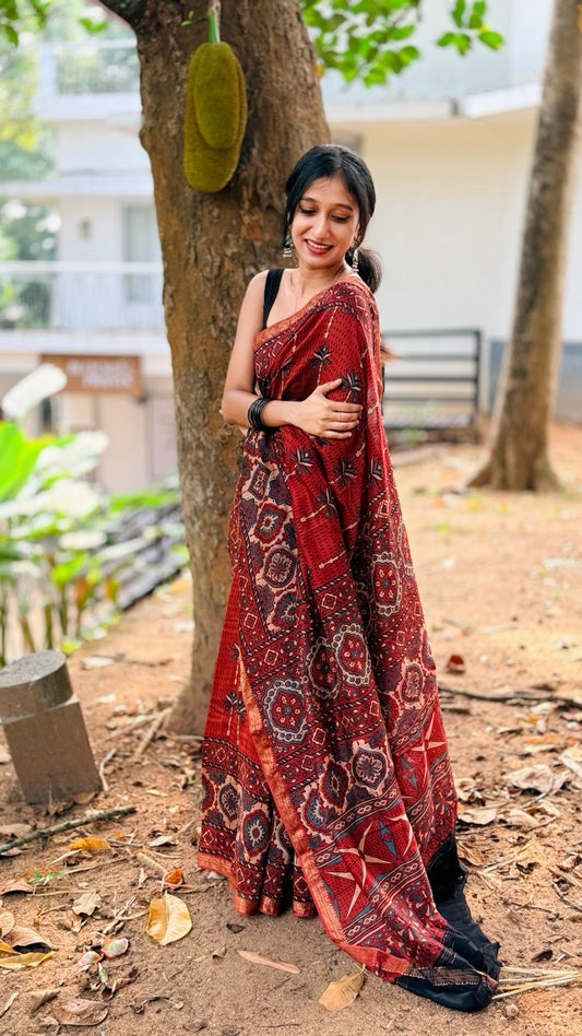 CHANDERI SILK SAREE -(WS63)