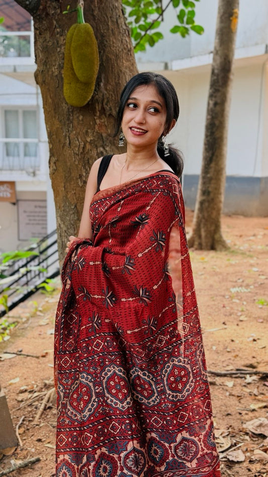 CHANDERI SILK SAREE -(WS63)