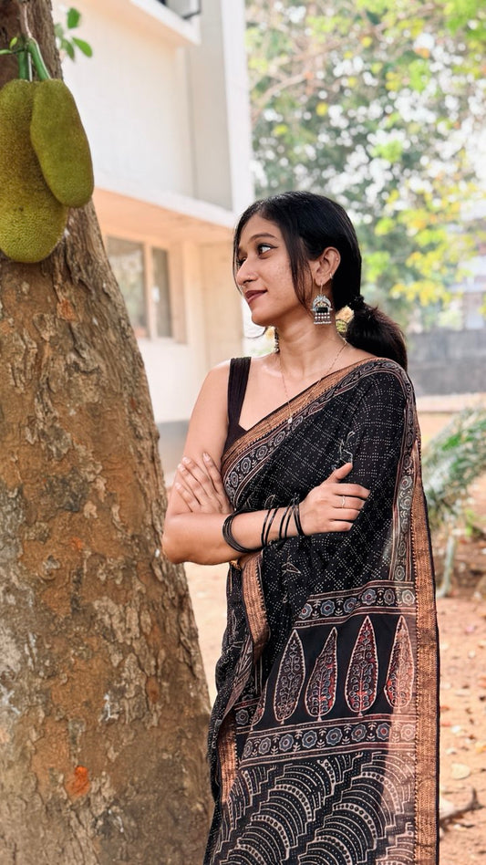 CHANDERI SILK SAREE -(WS61)