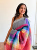 SEMI LINEN SAREE -(WS66)
