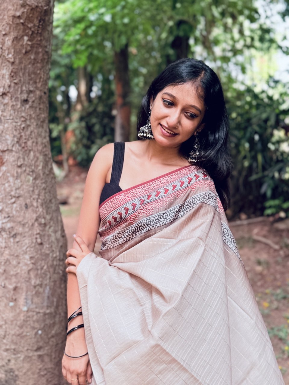 CHANDERI SILK SAREE -(WS77)