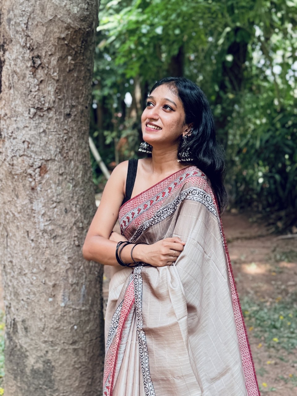 CHANDERI SILK SAREE -(WS77)