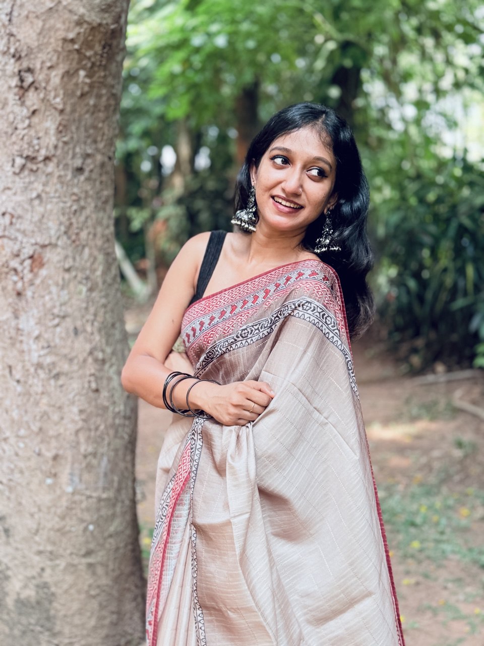 CHANDERI SILK SAREE -(WS77)