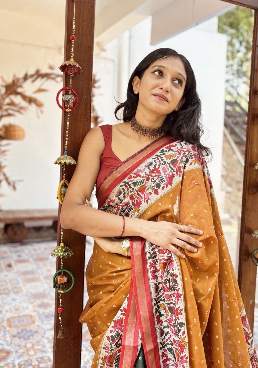 SEMI SILK SAREE -(WS86)
